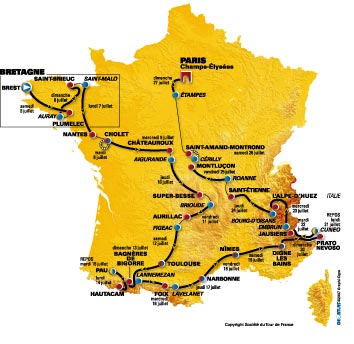 Tour De France Map 08